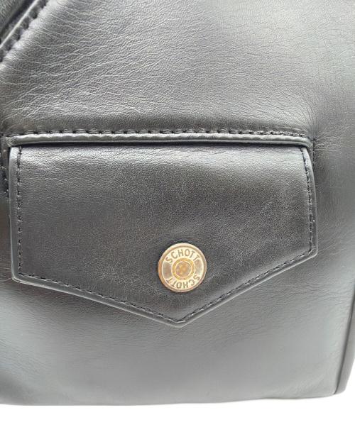 Schott（ショット）Schott (ショット) ライダースクラッチバッグ ブラックの古着・服飾アイテム