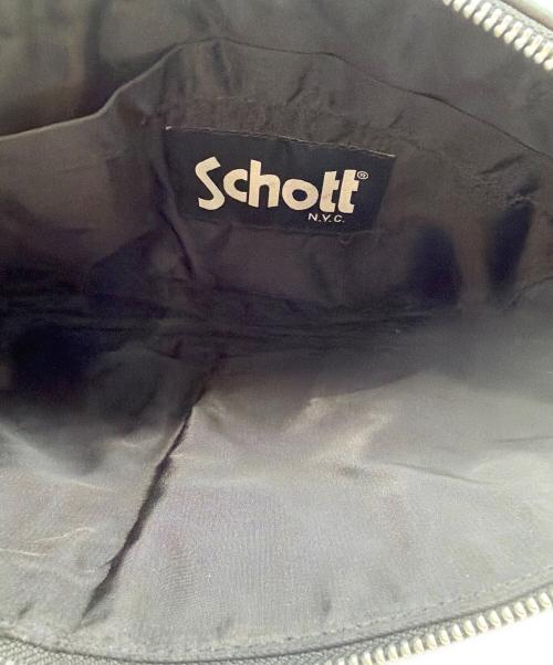 Schott（ショット）Schott (ショット) ライダースクラッチバッグ ブラックの古着・服飾アイテム