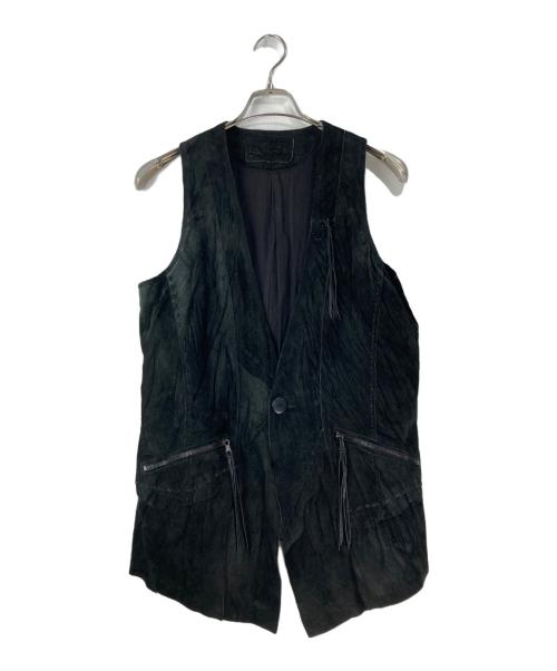 goa（ゴア）goa (ゴア) y2k ピッグレザーベスト ブラック サイズ:1の古着・服飾アイテム