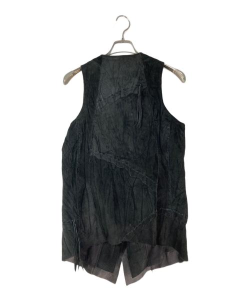 goa（ゴア）goa (ゴア) y2k ピッグレザーベスト ブラック サイズ:1の古着・服飾アイテム
