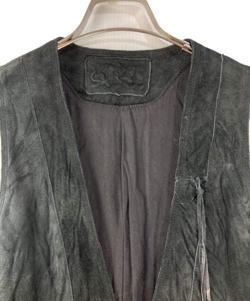 goa（ゴア）goa (ゴア) y2k ピッグレザーベスト ブラック サイズ:1の古着・服飾アイテム