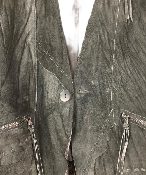 goa（ゴア）goa (ゴア) y2k ピッグレザーベスト ブラック サイズ:1の古着・服飾アイテム