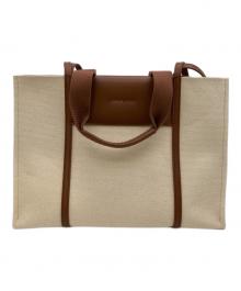 CHARLES & KEITH（チャールズアンドキース）の古着「Shalia/シャリア キャンバスダブルハンドルトートバッグ」｜ベージュ