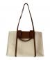 CHARLES & KEITH (チャールズアンドキース) Shalia/シャリア キャンバスダブルハンドルトートバッグ ベージュ：8000円