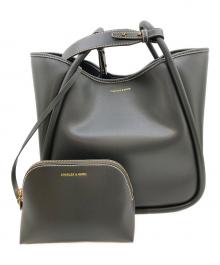 CHARLES & KEITH（チャールズアンドキース）の古着「Lyla/ライラ チューブラスラウチートートバッグ(XL)」｜ブラック