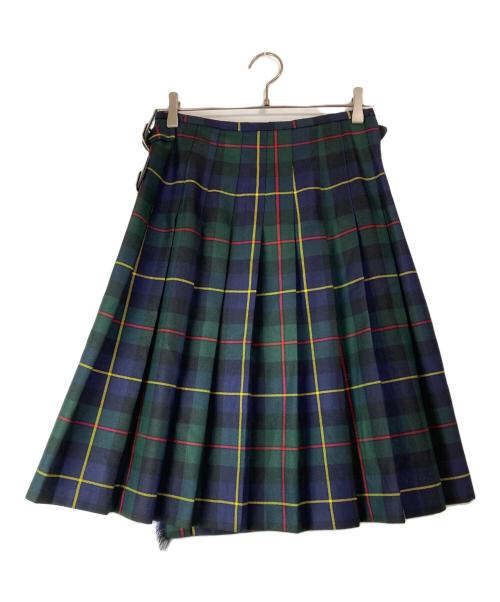 O'NEIL OF DUBLIN（オニールオブダブリン）O'NEIL OF DUBLIN (オニールオブダブリン) チェック巻きスカート グリーン サイズ:US 6の古着・服飾アイテム
