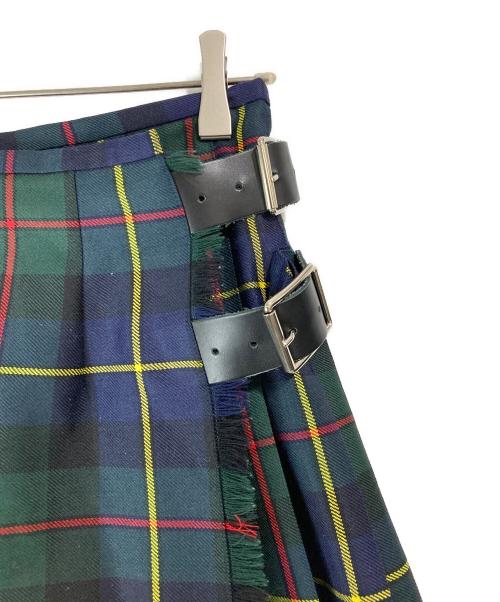 O'NEIL OF DUBLIN（オニールオブダブリン）O'NEIL OF DUBLIN (オニールオブダブリン) チェック巻きスカート グリーン サイズ:US 6の古着・服飾アイテム