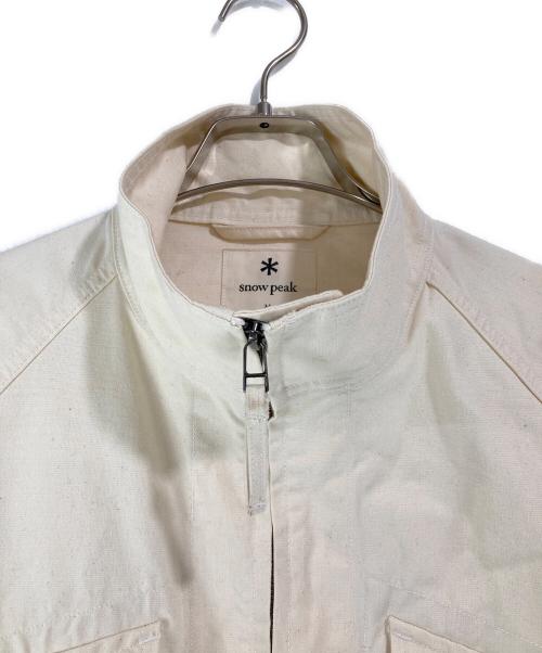 Snow peak（スノーピーク）snow peak (スノーピーク) TAKIBI Canvas Jacket アイボリー サイズ:Mの古着・服飾アイテム