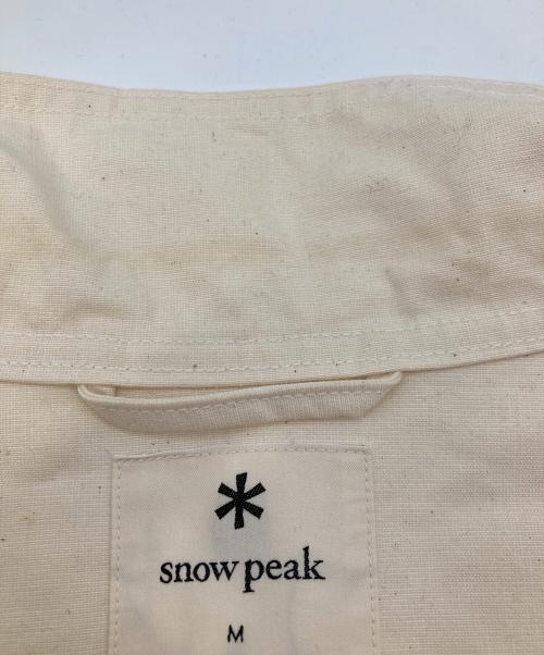 Snow peak（スノーピーク）snow peak (スノーピーク) TAKIBI Canvas Jacket アイボリー サイズ:Mの古着・服飾アイテム