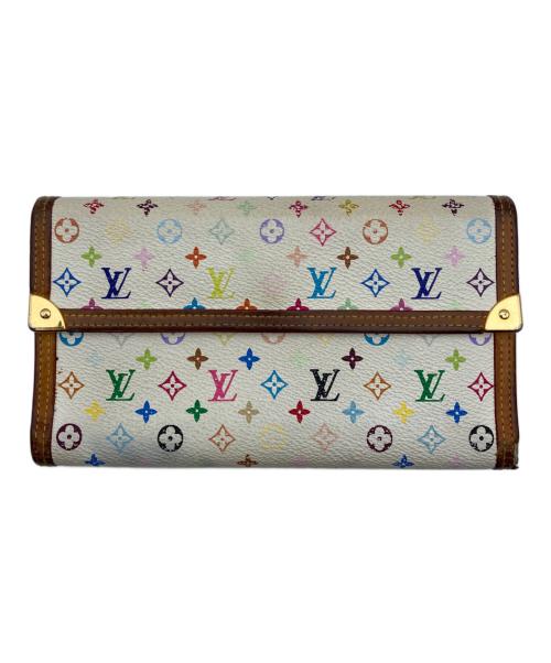 LOUIS VUITTON（ルイ ヴィトン）LOUIS VUITTON (ルイ ヴィトン) 札入れ ホワイト・ブラウンの古着・服飾アイテム