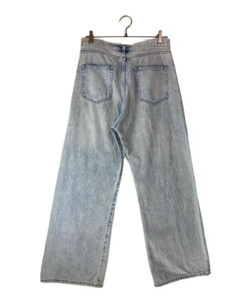 Whim Gazette（ウィムガゼット）Whim Gazette (ウィムガゼット) ドロストデニムパンツ ブルー サイズ:36の古着・服飾アイテム