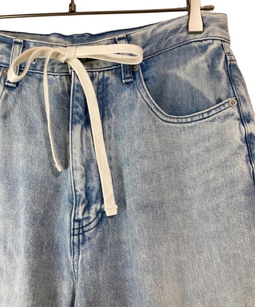 Whim Gazette（ウィムガゼット）Whim Gazette (ウィムガゼット) ドロストデニムパンツ ブルー サイズ:36の古着・服飾アイテム