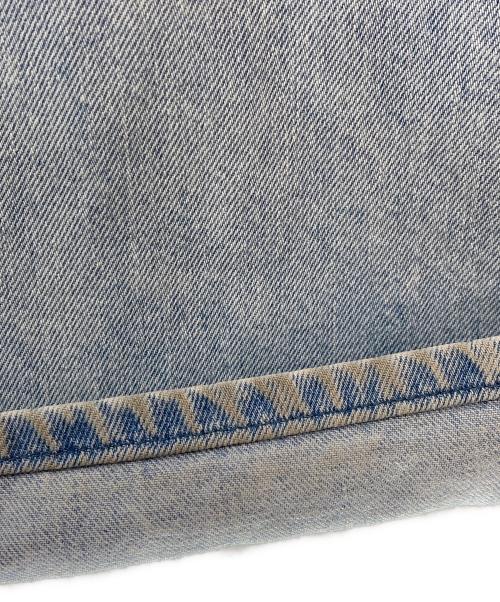 Whim Gazette（ウィムガゼット）Whim Gazette (ウィムガゼット) ドロストデニムパンツ ブルー サイズ:36の古着・服飾アイテム