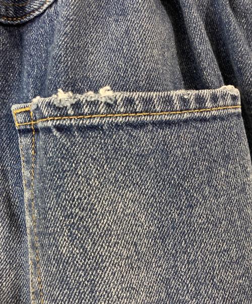 Whim Gazette（ウィムガゼット）Whim Gazette (ウィムガゼット) フリルデニムパンツ インディゴ サイズ:36の古着・服飾アイテム