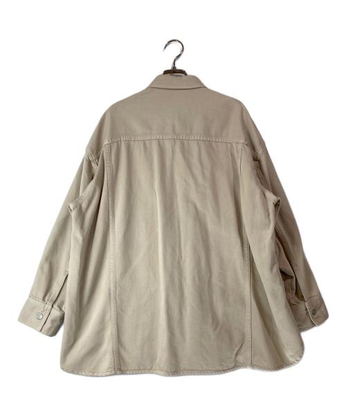 Whim Gazette（ウィムガゼット）Whim Gazette (ウィムガゼット) 25ss ドロップデニムシャツ ベージュ サイズ:Freeの古着・服飾アイテム
