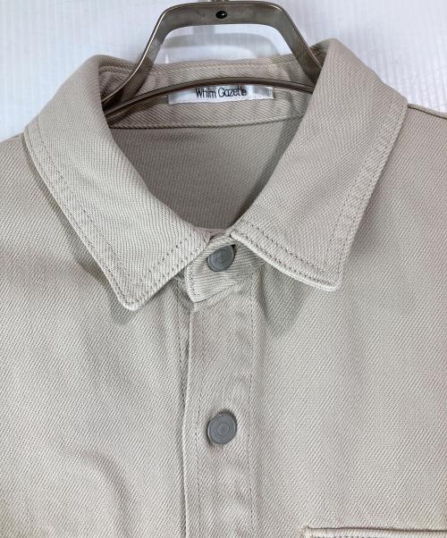 Whim Gazette（ウィムガゼット）Whim Gazette (ウィムガゼット) 25ss ドロップデニムシャツ ベージュ サイズ:Freeの古着・服飾アイテム