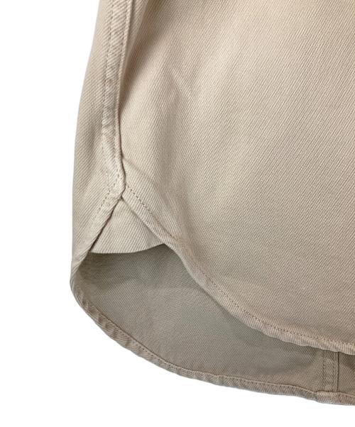 Whim Gazette（ウィムガゼット）Whim Gazette (ウィムガゼット) 25ss ドロップデニムシャツ ベージュ サイズ:Freeの古着・服飾アイテム