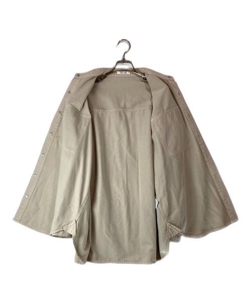 Whim Gazette（ウィムガゼット）Whim Gazette (ウィムガゼット) 25ss ドロップデニムシャツ ベージュ サイズ:Freeの古着・服飾アイテム
