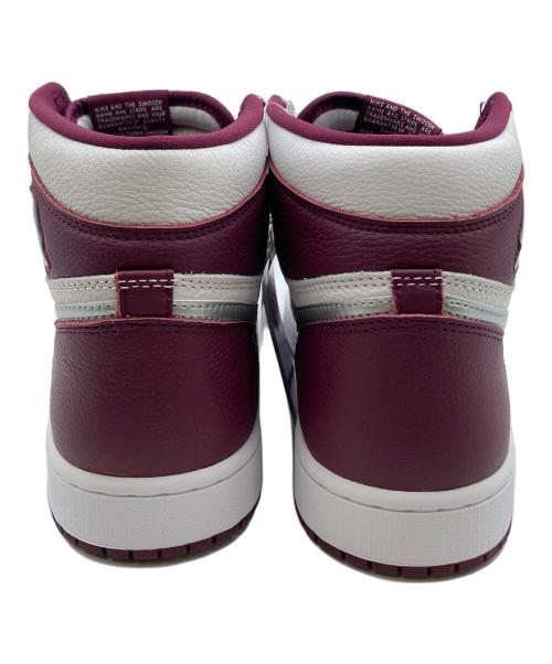 NIKE（ナイキ）NIKE (ナイキ) ハイカットスニーカー ホワイト×ボルドー サイズ: 27.5cm 未使用品の古着・服飾アイテム