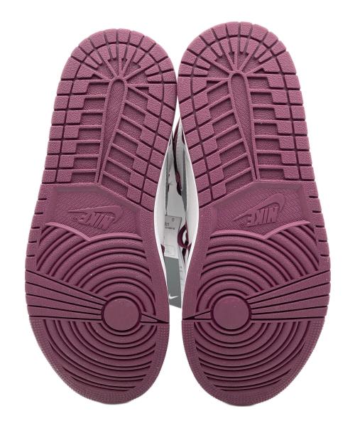 NIKE（ナイキ）NIKE (ナイキ) ハイカットスニーカー ホワイト×ボルドー サイズ: 27.5cm 未使用品の古着・服飾アイテム