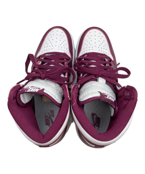 NIKE（ナイキ）NIKE (ナイキ) ハイカットスニーカー ホワイト×ボルドー サイズ: 27.5cm 未使用品の古着・服飾アイテム