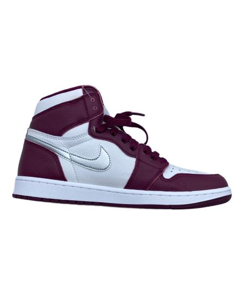 NIKE（ナイキ）NIKE (ナイキ) ハイカットスニーカー ホワイト×ボルドー サイズ: 27.5cm 未使用品の古着・服飾アイテム