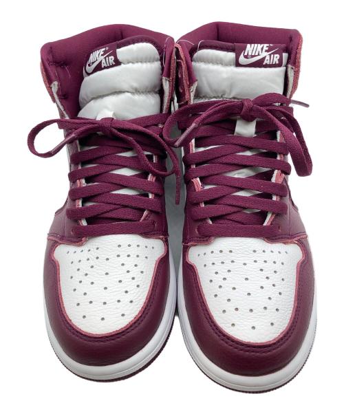 NIKE（ナイキ）NIKE (ナイキ) ハイカットスニーカー ホワイト×ボルドー サイズ: 27.5cm 未使用品の古着・服飾アイテム