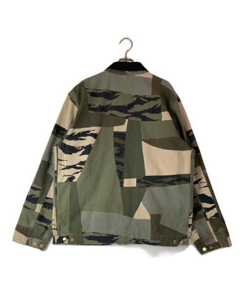 Carhartt WIP（カーハート ワーク イン プログレス）CARHARTT WIP (カーハート ワーク イン プログレス) 迷彩デトロイトジャケット グリーン サイズ:Lの古着・服飾アイテム