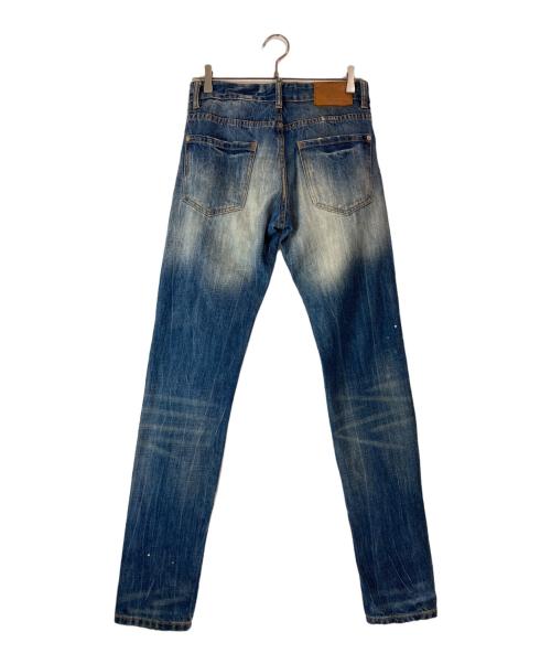 DSQUARED2（ディースクエアード）DSQUARED2 (ディースクエアード) 01ss パッチワークダメージデニムパンツ インディゴ サイズ:28の古着・服飾アイテム