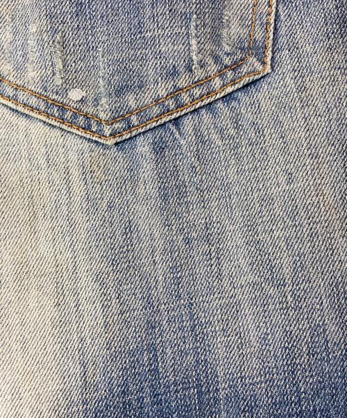DSQUARED2（ディースクエアード）DSQUARED2 (ディースクエアード) 01ss パッチワークダメージデニムパンツ インディゴ サイズ:28の古着・服飾アイテム