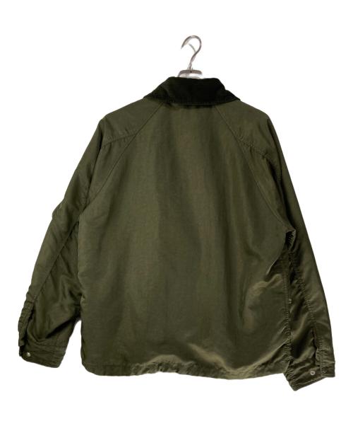 HOUSTON（ヒューストン）HOUSTON (ヒューストン) GARMENT DYE NYLON HUNTING JACKET / ガーメントダイナイロンハンティングジャケット グリーン サイズ:Lの古着・服飾アイテム