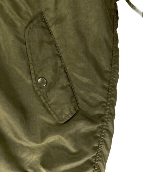 HOUSTON（ヒューストン）HOUSTON (ヒューストン) GARMENT DYE NYLON HUNTING JACKET / ガーメントダイナイロンハンティングジャケット グリーン サイズ:Lの古着・服飾アイテム