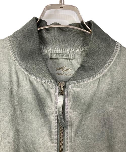 ARMY TWILL（アーミーツイル）ARMY TWILL (アーミーツイル) Uneven Dyeing Blouson グリーン サイズ:Lの古着・服飾アイテム