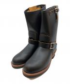 RED WINGレッドウィング）の古着「11-inch Engineer (Non-Steel Toe) "Stovepipe" 11インチ エンジニア (ノン・スティールトゥ) "ストーブパイプ"」｜ブラック(クロンダイク）