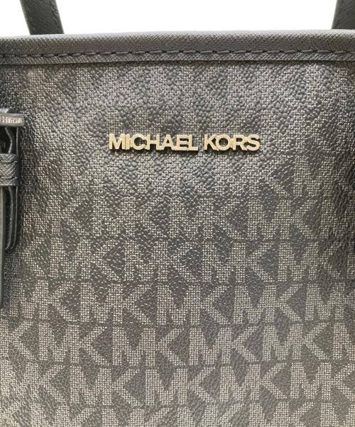 MICHAEL KORS（マイケルコース）MICHAEL KORS (マイケルコース) JET SET TRAVEL 2WAYバッグ ブラックの古着・服飾アイテム