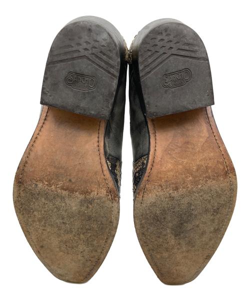 SANCHO BOOTS（サンチョブーツ）SANCHO BOOTS (サンチョブーツ) パイソンウエスタンブーツ グレー×ベージュ サイズ:SIZE 44の古着・服飾アイテム