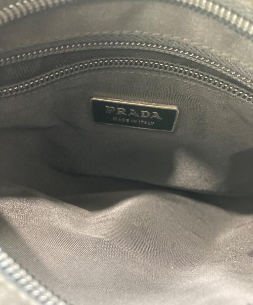 PRADA（プラダ）PRADA (プラダ) ナイロンショルダーバッグ ブラックの古着・服飾アイテム