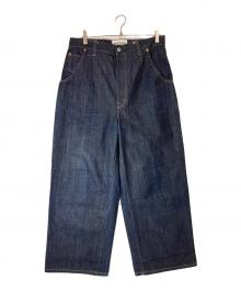 JUNYA WATANABE COOME des GARCONS  DENIM（ジュンヤワタナベ コムデギャルソン デニム）の古着「ワイドタックデニムパンツ」｜インディゴ
