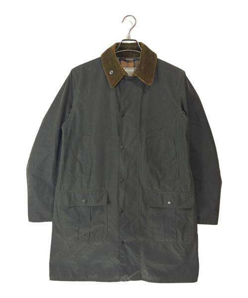 Barbour（バブアー）Barbour (バブアー) MARGARET HOWELL (マーガレットハウエル) SL BORDER/オイルドコート グリーン サイズ:Lの古着・服飾アイテム
