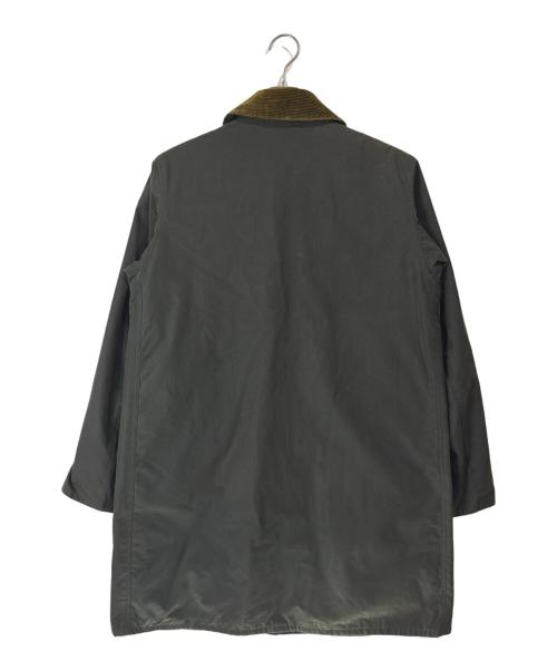 Barbour（バブアー）Barbour (バブアー) MARGARET HOWELL (マーガレットハウエル) SL BORDER/オイルドコート グリーン サイズ:Lの古着・服飾アイテム