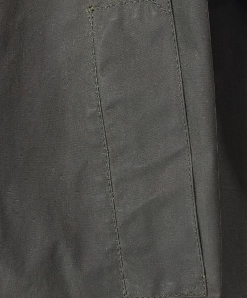Barbour（バブアー）Barbour (バブアー) MARGARET HOWELL (マーガレットハウエル) SL BORDER/オイルドコート グリーン サイズ:Lの古着・服飾アイテム