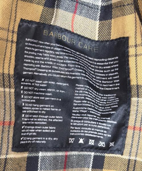 Barbour（バブアー）Barbour (バブアー) MARGARET HOWELL (マーガレットハウエル) SL BORDER/オイルドコート グリーン サイズ:Lの古着・服飾アイテム