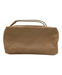BOTTEGA VENETA（ボッテガベネタ）の古着「イントレチャートハンドバッグ」｜ベージュ
