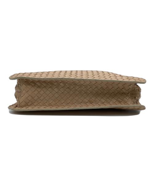 BOTTEGA VENETA（ボッテガベネタ）BOTTEGA VENETA (ボッテガベネタ) イントレチャートハンドバッグ ベージュの古着・服飾アイテム