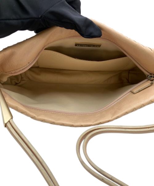 BOTTEGA VENETA（ボッテガベネタ）BOTTEGA VENETA (ボッテガベネタ) イントレチャートハンドバッグ ベージュの古着・服飾アイテム