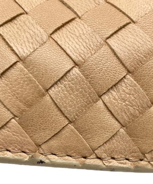BOTTEGA VENETA（ボッテガベネタ）BOTTEGA VENETA (ボッテガベネタ) イントレチャートハンドバッグ ベージュの古着・服飾アイテム