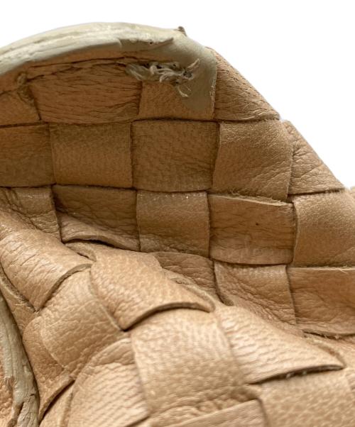 BOTTEGA VENETA（ボッテガベネタ）BOTTEGA VENETA (ボッテガベネタ) イントレチャートハンドバッグ ベージュの古着・服飾アイテム