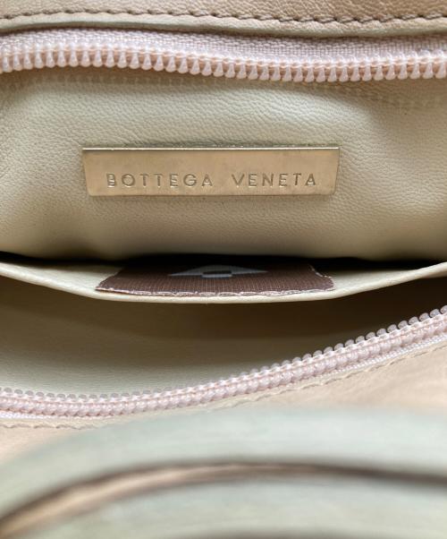 BOTTEGA VENETA（ボッテガベネタ）BOTTEGA VENETA (ボッテガベネタ) イントレチャートハンドバッグ ベージュの古着・服飾アイテム
