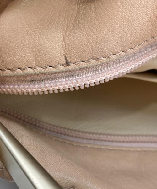 BOTTEGA VENETA（ボッテガベネタ）BOTTEGA VENETA (ボッテガベネタ) イントレチャートハンドバッグ ベージュの古着・服飾アイテム