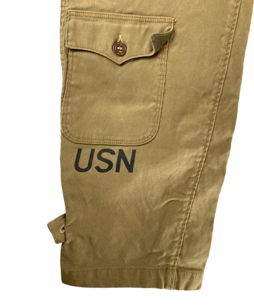 freewheelers（フリーホイーラーズ）freewheelers (フリーホイーラーズ) U.S．NAVY DECK TROUSERS” Late 30's～Early 40's カーキ サイズ:34の古着・服飾アイテム